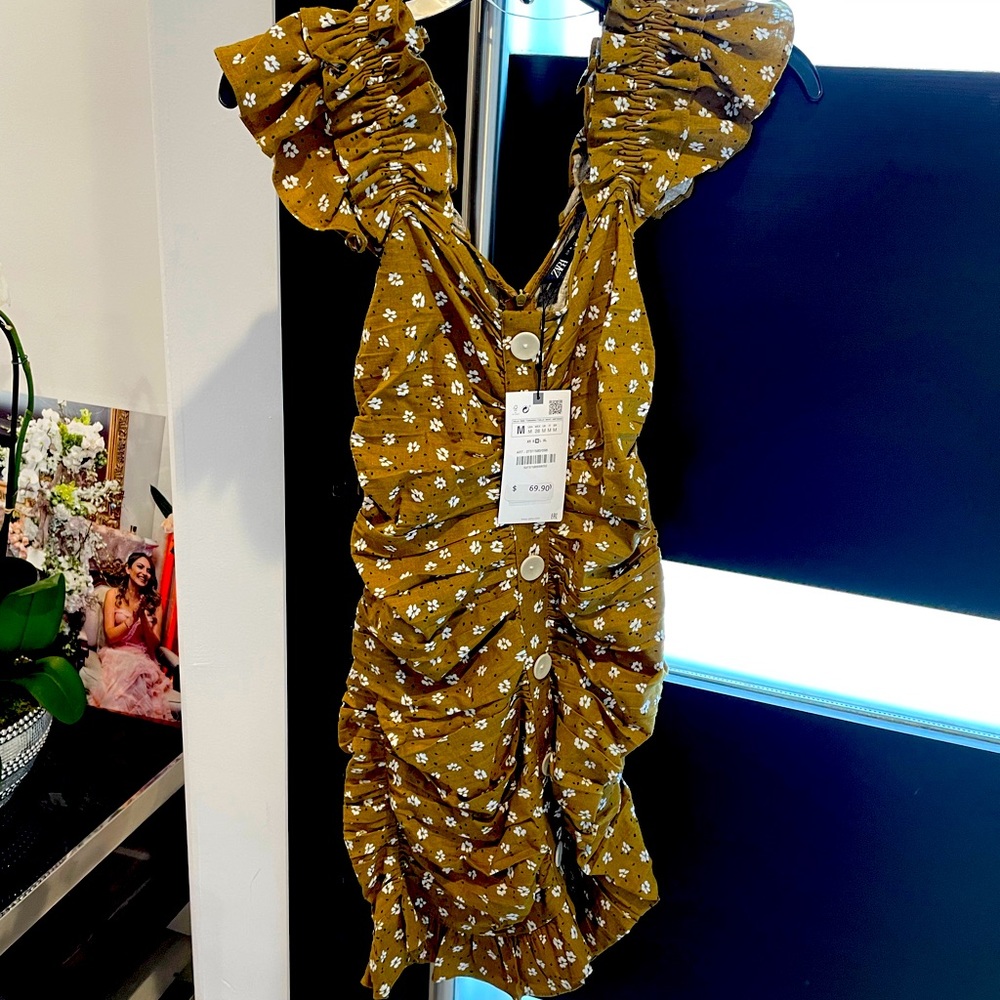 Zara short printed dress